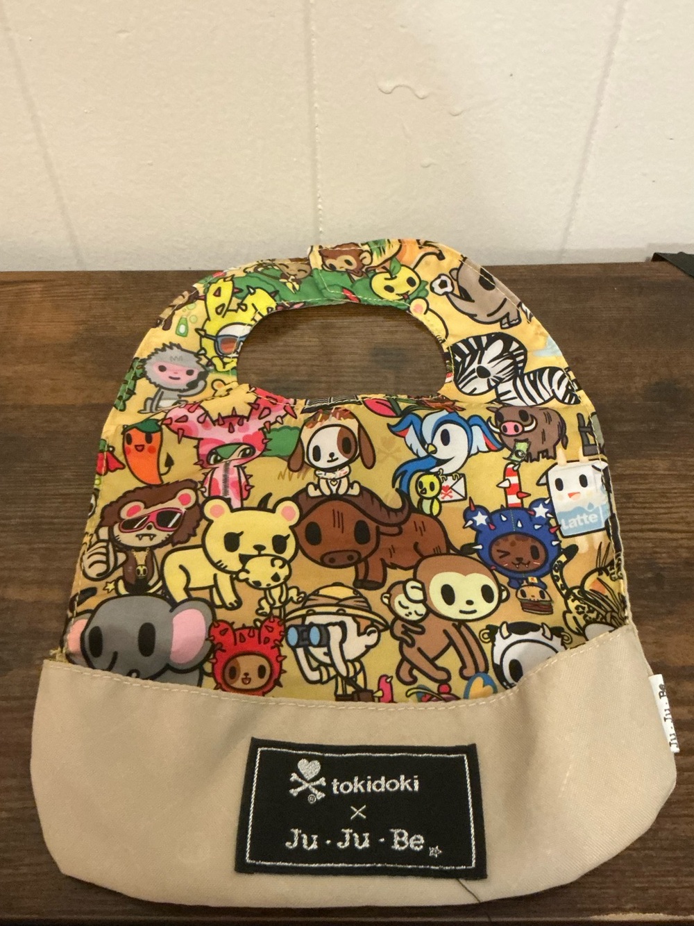 A Rare Out Of Stock Print The JuJuBe x tokidoki "Be Neat" Baby Bib